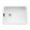 Abode Belfast Single Bowl Ceramic Kitchen Sink - White - AW1022