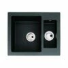 Abode Zero 1.5 Bowl Granite Kitchen Sink - Black - AW3005