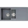 Abode Zero 1.5 Bowl & Drainer Granite Kitchen Sink - Grey - AW3164