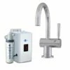 InSinkErator H3300 Steaming Hot Kitchen Tap W/ NeoTank & Filter Pack - Brushed Steel - 44319B+45094