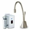 InSinkErator GN1100 Steaming Hot Kitchen Tap W/ NeoTank & Filter Pack - Brushed Steel - 44317B+45094