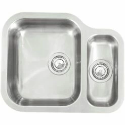Reginox Alaska 1.5 Bowl Stainless Steel Kitchen Sink - Main Bowl Left - ALASKA MBL