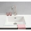 Reginox Amsterdam 50 1 Bowl Kitchen Sink - Pure White - AMSTERDAM 50 PW