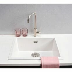 Reginox Amsterdam 50 1 Bowl Kitchen Sink - Pure White - AMSTERDAM 50 PW