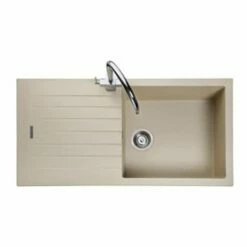 Rangemaster Andesite 1 Bowl Igneous Granite Kitchen Sink - Stone - AND1051SN/