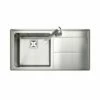 Rangemaster Arlington 1 Bowl Stainless Steel Kitchen Sink - AR9851R/