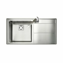 Rangemaster Arlington 1 Bowl Stainless Steel Kitchen Sink - AR9851R/