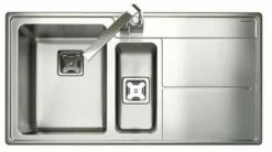 Rangemaster Arlington 1.5 Bowl Stainless Steel Kitchen Sink - AR9852R