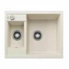 Blanco METRA 6 Silgranit 1.5 Bowl Inset Reversible Kitchen Sink - Soft White - 527112