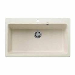 Blanco NAYA XL 9 Silgranit 1 Bowl Inset Kitchen Sink - Soft White - 527133