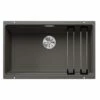 Blanco ETAGON 700-U Silgranit 1 Bowl Undermount Kitchen Sink With Manual InFino Waste - Volcano Grey - 527261