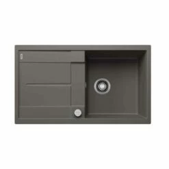 Blanco METRA 5 S Silgranit 1 Bowl Inset Reversible Kitchen Sink - Volcano Grey - 527292