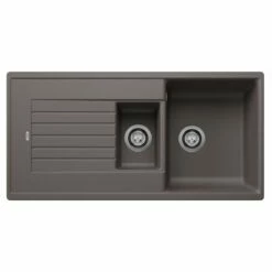 Blanco Zia 6 S Silgranit 1.5 Bowl Inset Reversible Kitchen Sink - Volcano Grey - 527390
