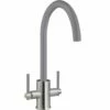 Prima+ Swan Neck Dual Lever Mixer Tap - Grey - BPR702