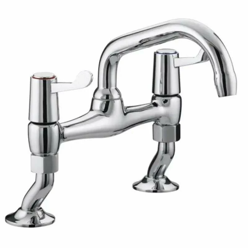 Bristan Value Lever Pillar Bridge Kitchen Mixer Tap - Chrome - VAL2 PSNK C CD