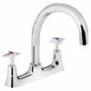 Bristan Value X Head Deck Kitchen Mixer Tap - Chrome - VAX2 DSM C