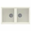 Reginox BEST 450 Elleci Granite 2 Bowl Kitchen Sink - Granitek Cream - BEST 450 C