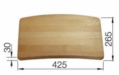 Blanco Beech Wood Food Board 265mm X 425mm - Wood - BL215006