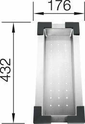 Blanco Colander 432mm X 176mm - Stainless Steel - 514542