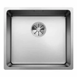 Blanco ANDANO 450-IF 1 Bowl Inset Stainless Steel Kitchen Sink With Manual InFino Drain System - Satin Polish - 522961