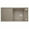 Blanco AXIA III XL 6 S 1 Bowl Inset Silgranit Reversible Kitchen Sink With Remote Control InFino Drain System - Tartufo - 523517
