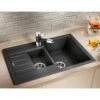 Blanco LEGRA 6 S Compact 1.5 Bowl Inset Silgranit Reversible Kitchen Sink - Anthracite - 521302