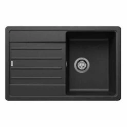 Blanco LEGRA 45 S 1 Bowl Inset Silgranit Reversible Kitchen Sink - Anthracite - 522201