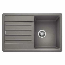 Blanco LEGRA 45 S 1 Bowl Inset Silgranit Reversible Kitchen Sink - Alumetallic - 522202