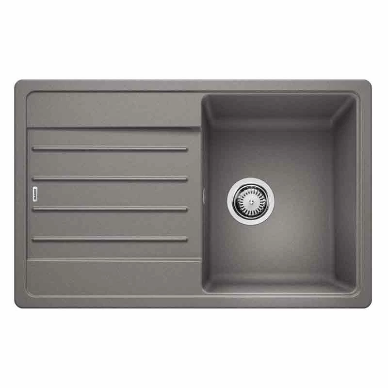 Blanco LEGRA 45 S 1 Bowl Inset Silgranit Reversible Kitchen Sink - Alumetallic - 522202