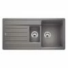 Blanco LEGRA 6 S 1.5 Bowl Inset Silgranit Reversible Kitchen Sink - Alumetallic - 522208