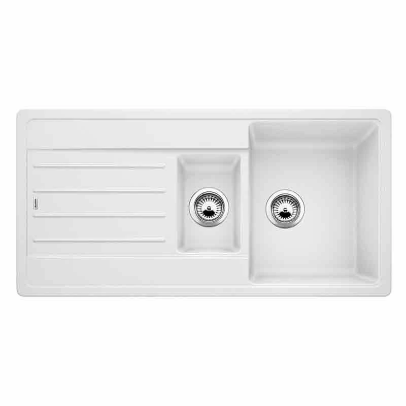 Blanco LEGRA 6 S 1.5 Bowl Inset Silgranit Reversible Kitchen Sink - White - 522209