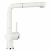 Blanco LINUS-S Pull-Out Handset Silgranit-Look Kitchen Tap - White - BM3650WH