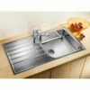 Blanco LIVIT XL 6 S 1 Bowl Inset Stainless Steel Reversible Kitchen Sink - Brushed Finish - 453364