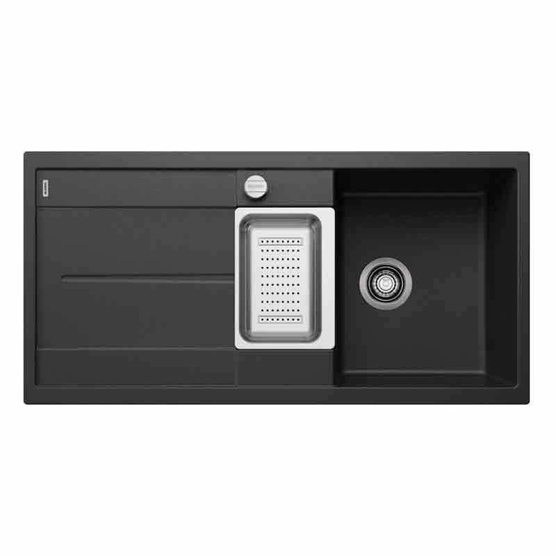 Blanco METRA 6 S 1.5 Bowl Inset Silgranit Reversible Kitchen Sink With Drain Remote Control - Anthracite - 513053 - Image 2