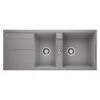Blanco METRA 8 S 1.5 Bowl Inset Silgranit Reversible Kitchen Sink - Alumetallic - 513063