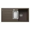 Blanco METRA 6 S 1.5 Bowl Inset Silgranit Reversible Kitchen Sink With Drain Remote Control - Coffee - 515045
