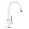 Blanco MIDA-S Pull-Out Spout Silgranit-Look Kitchen Tap - White - BM3121WH