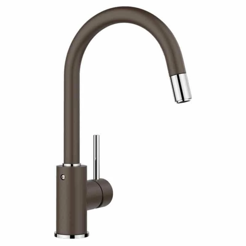 Blanco MIDA-S Pull-Out Spout Silgranit-Look Kitchen Tap - Coffee - BM3121CE