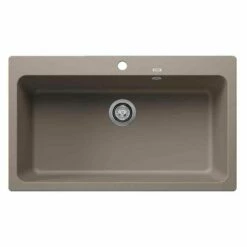 Blanco NAYA XL 9 1 Bowl Inset Silgranit Kitchen Sink - Tartufo - 521819