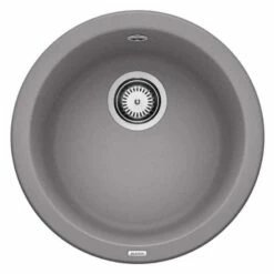 Blanco RONDO 1 Bowl Inset Silgranit Kitchen Sink - Alumetallic - 511704