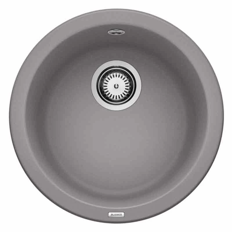 Blanco RONDO 1 Bowl Inset Silgranit Kitchen Sink - Alumetallic - 511704