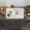Blanco SONA 5 S 1 Bowl Inset Silgranit Reversible Kitchen Sink - White - 519674