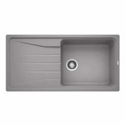 Blanco SONA XL 6 S 1 Bowl Inset Silgranit Reversible Kitchen Sink - Alumetallic - 519691