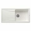Blanco SONA XL 6 S 1 Bowl Inset Silgranit Reversible Kitchen Sink - White - 519692