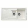 Blanco SONA 6 S 1.5 Bowl Inset Silgranit Reversible Kitchen Sink - White - 519855