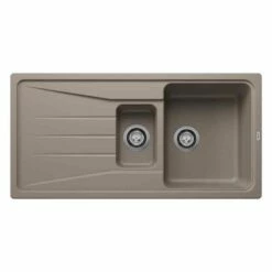Blanco SONA 6 S 1.5 Bowl Inset Silgranit Reversible Kitchen Sink - Tartufo - 519858