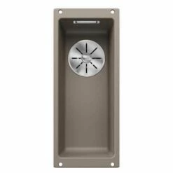Blanco SUBLINE 160-U 1 Bowl Undermount Silgranit Kitchen Sink With Manual InFino Waste - Tartufo - 523403