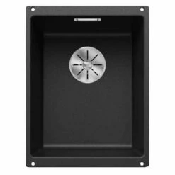 Blanco SUBLINE 320-U 1 Bowl Undermount Silgranit Kitchen Sink With Manual InFino Waste - Anthracite - 523406