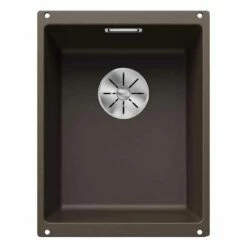Blanco SUBLINE 320-U 1 Bowl Undermount Silgranit Kitchen Sink With Manual InFino Waste - Coffee - 523415