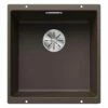 Blanco SUBLINE 400-U 1 Bowl Undermount Silgranit Kitchen Sink With Manual InFino Waste - Coffee - 523431